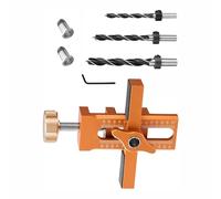 Kit de gabarit d'installation de porte d'armoire de précision, gabarit de montage de porte d'armoire réglable pour une détermination précise des positions d'installation (1 positionneur, 3 forets