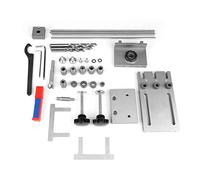 Kit de gabarit Gearwell Dowelling, Guide de forage 3-en-1, ensemble de poinçon de trou d'auto-centrage, avec tige d'extension de 600 mm, outil d'alignement de menuiserie, guide