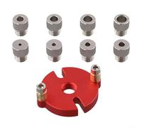 Kit de gabarit vertical à bois de 3 à 10 mm avec localisateur de guide de perçage et bagues de perçage en alliage d'aluminium pour perçage de trous centrés avec précision dans le travail du bois