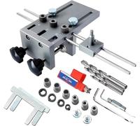 Kit de gabarits de perçage de chevilles en bois, outil combiné, construction durable, facile à utiliser, rayon vert