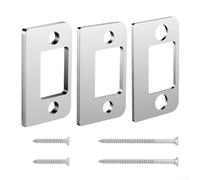 Kit de gâche à pêne dormant compatible avec les serrures ANSI Grade 1 et Grade 2 avec bords arrondis pour éviter les accrocs pendant le fonctionnement quotidien (argenté)
