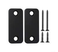 Kit de gâche de porte en acier inoxydable réglable pour systèmes de verrouillage intelligents et électroniques Comprend des vis pour la sécurité de la maison et du bureau Noir B