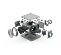 Kit de gaines métalliques ES Alu-P U 90° pour tableau vertical 660-720 mm / horizontal 1.210- 660/1210/3 d'Aereco - 560261