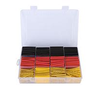 Kit de Gaines thermorétractables 800 pièces, Gaine de Fil rétractable Rouge Jaune Noir, Ensemble de Manchons de Protection de câble isolés avec boîte en Plastique