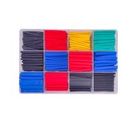 Kit de gaines thermorétractables - Kit de manches de bouclier chauffant étanche - Tubes de serpentin thermique - 328 paquets de tubes thermorétractables - 8 tailles - Assortiment d'isolation pour V