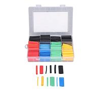 Kit de Gaines Thermorétractables pour Isolation électrique, 530 Pièces, Assortiment de Manchons Enroulés en Fil