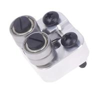 Kit De Galet De Guidage Arrière 42-28-0025 For Scie À Ruban (galet De Guidage Arrière En Métal Argenté) Compatible Avec Les Scies À Ruban AC/DC À Coupe Profonde 2729-20, 6232-20 Et 6238-20.