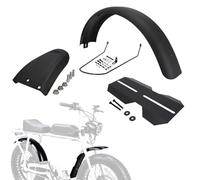 Kit de Garde-Boue Moto Avant Arrière Central pour Super73 S1 S2 RX E-Bike | Ensemble Avant Arrière et Central, Protection contre les Projections, Usage Vélo Électrique, Compatible avec Super73 S1 S2 RX