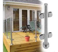 Kit de garde-corps de balcon en acier inoxydable - Clôture en verre intérieur et extérieur pour patio et terrasse Design moderne pour une protection et un style améliorés