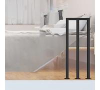 Kit de garde-corps d'escalier industriel noir pour intérieur - Style loft forgé pour enfants, adultes et personnes âgées - Protection d'escalier sûre et robuste pour un usage domestique