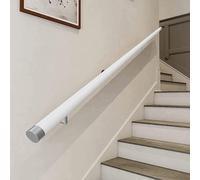 Kit de Garde-Corps d'escalier intérieur/extérieur pour Personnes âgées et Enfants - Rambarde de sécurité de 1 m/2 m/4 m avec Fixations antidérapantes et Embouts, Garde-Corps de mez