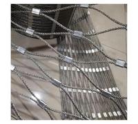 Kit de garde-corps en acier inoxydable 304 - Grillage métallique flexible pour protection de balcon - 2 mm x 6 cm - Barrière de sécurité - Clôture décorative à faire soi-même (2,5 x 10 m)