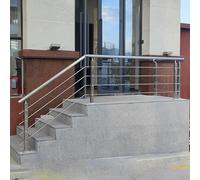 Kit de garde-corps en acier inoxydable, installation facile à monter soi-même pour escaliers et terrasses, solution de sécurité pour escalier intérieur ou extérieur
