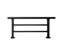 Kit de garde-corps plat horizontal - Clôture d'extension en hauteur pour balcon, jardin, terrasse et piscine temporaire - Barrière réglable (90 x 50 cm)