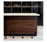 Kit de garde-corps robuste avec support sous comptoir et connecteur interne, rail de bar commercial pour intérieur et extérieur