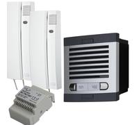 Kit de gardien automatique - 2 fils, installation facile, pour 2 maisons et communautés, numérique, secret de conversation. (2 logements)