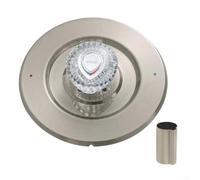 Kit de garniture de douche compatible avec T470 1225 - Noir mat - Construction en acier inoxydable et acrylique - Ensemble complet avec plaque de couvercle de bouton et fixations - Installation facile