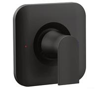 Kit de garniture de douche de salle de bain en laiton avec poignée à levier contrôle de la température, couvercle de valve en métal pour séries 2510 2520 2570 2580 2590, moderne (noir)