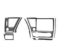 Kit de garniture de tableau de bord en fibre de carbone pour Honda Civic 9ème génération 2013-2015, 10 pièces pour console centrale avec revêtement époxy, autocollants intérieurs noirs pour coupé