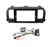 Kit De Garniture De Tableau De Bord pour Peugeot pour Expert pour Traveller 2016+, Cadre DVD 9 Pouces(Frame and Cable)
