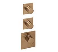 kit de garniture Herzbach Design iX PVD 2000 .39 Cuivre Acier, pour module thermostatique Universal