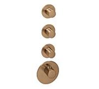 kit de garniture Herzbach Design iX PVD 2000 .39 Cuivre Acier, pour module thermostatique Universal