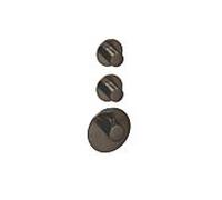 Herzbach Design iX PVD kit garniture 21,522010. 2000 .40 Black Steel, pour module thermostat Universal