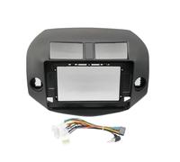 Kit De Garniture Tableau Bord pour Autoradio pour Toyota RAV4 2007-2012 2 DIN 9/10,1 Pouces Cadre DVD Adaptateur Audio Façade D'autoradio(Frame-Cord,Black)