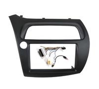 Kit De Garniture Tableau Bord pour Civic Hatchback 2006-2011, avec Lecteur DVD, Stéréo Et CD, 7 Pouces, Double DIN(Left with Cable)