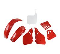 Kit de garniture UFO PLAST 7 pièces en plastique rouge/blanc