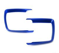 Kit de garnitures intérieures pour interrupteur de phare - Éclairage LED ABS décoratif pour anneau compatible avec Série 2 (F22) Série 3 (F30/F31 (Bleu)