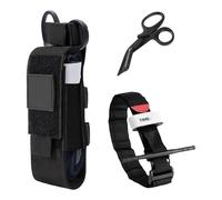 Kit de garrots et bandages GOEDCH : Kit de garrots et bandages avec ciseaux, étui et support pour garrots, pour sports de plein air, randonnée, alpinisme et camping