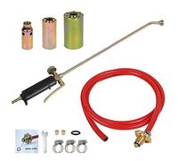 Kit de gaz butane propane, multi-usages, chauffage, brasage, chalumeau, désherbeur, plombier, kit avec 3 buses, 3,2 cm, 4 cm et 5 cm + tuyau de gaz de 2 m