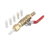 Kit de gaz de sablage avec robinet à bille en laiton cinq buses en céramique débit réglable connexion rapide pour réparation automobile fabrication métal élimination de la rouille