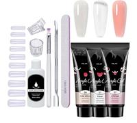 Kit De Gel À Ongles En Poly - Ensemble Vernis Complet | Outils Manucure Base Essentiels Kits D'extension Naeil Nus Adaptés L'art Diys Nail, Finition Style Salon Et O