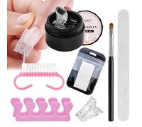 Kit de gel de protection pour la réparation des ongles naturels cassants - Colle à ongles rapide & gel de réparation, durcisseur et renforceur d'ongles, gel de construction pour extension d'ongles