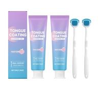 Kit de gel nettoyant pour la langue avec gratte-langue, soin buccal rafraîchissant, nettoie le dépôt sur la langue, réduit la mauvaise haleine, unisexe