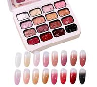 Kit De Gel Pour Ongles Dégradés - Ensemble Multicolore De 16 Nuances Pour NailArtz, Gel De Manucure Facile À Mélanger, Fournitures De Style Créatives, Design Longue Tenue | Décoration Artistique Des O