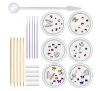 Kit de gemmes dentaires | bijoux dents unique avec pierres précieuses en Ensemble décoration professionnel bricolage, cristaux réfléchissants pour l'art dentaire mode, faciles à utiliser un ac