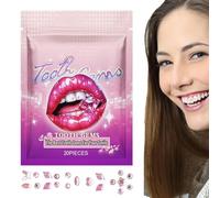 Kit de gemmes pour dents : bijoux pour dents nouvelles et parfaites, kit de bijoux avec pierres précieuses pour des dents sûres | Kit de démarrage temporaire facile à utiliser, bijoux dentaires