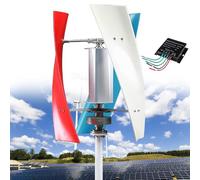 Kit de générateur d'énergie CA à Turbine Horizontale avec contrôleur de Charge, éolienne Verticale silencieuse avec contrôleur MPPT, générateur d'énergie CA triphasé pour l'alimentation élec