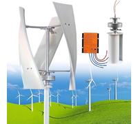 Kit de générateur d'éolienne, avec contrôleur MPPT, générateur d'énergie vertical triphasé CA 12 V, 24 V et 48 V, kit d'énergie éolienne pour compléter l'énergie de la maison (48 V)