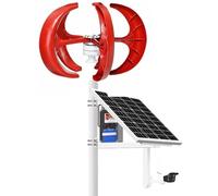 Kit de générateur d'éolienne Horizontale avec contrôleur de Charge Générateur d'énergie à turbines Verticales, kit de générateur d'éolienne Verticale 3000 W/4000 W/5000 W - Solution d'alimen