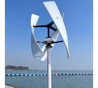 Kit de générateur d'éolienne Horizontale avec contrôleur de Charge Générateur d'énergie à turbines Verticales, kit de générateur d'éolienne Verticale 20 000 W, Petit climatiseur triphasé 12