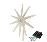 Kit de générateur d'éolienne portable 12000W 12V 24V 48V,Blanc,220V