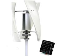 Kit de générateur d'éolienne, turbine éolienne verticale à 3 lames, design hélix portable pour systèmes d'alimentation hybrides, 5000 W-48 V