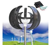 Kit de générateur d'éolienne verticale, 12 000 W, 12 V/24 V/48 V, 5 lames horizontales pour maison, bateau, marine, surveillance, éclairage de rue