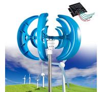 Kit de générateur d'éolienne verticale, 12 000 W, 12 V/24 V/48 V, kit de générateur d'énergie éolienne horizontale à 5 lames pour maison, bateau, marine, surveillance, phare de rue
