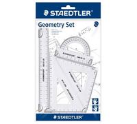 Kit de géométrie - STAEDTLER - Petit - 4 pièces - Transparent - Plastique