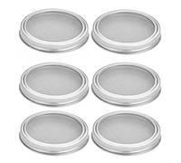 Kit de germination en acier inoxydable avec 6 supports, parfait pour faire pousser des germes à la maison avec un minimum d'effort (A)